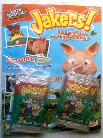 Album de Figurinhas Jakers! As Aventuras de Piggley Winks + 160 figurinhas - Lacrado.